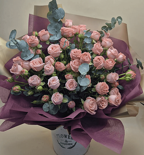 Кустовая роза(9шт)